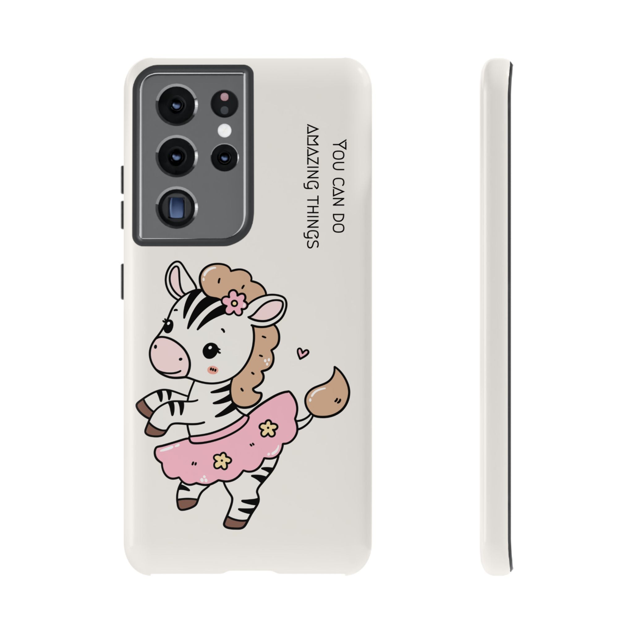 Ballerina tlf deksel zebra