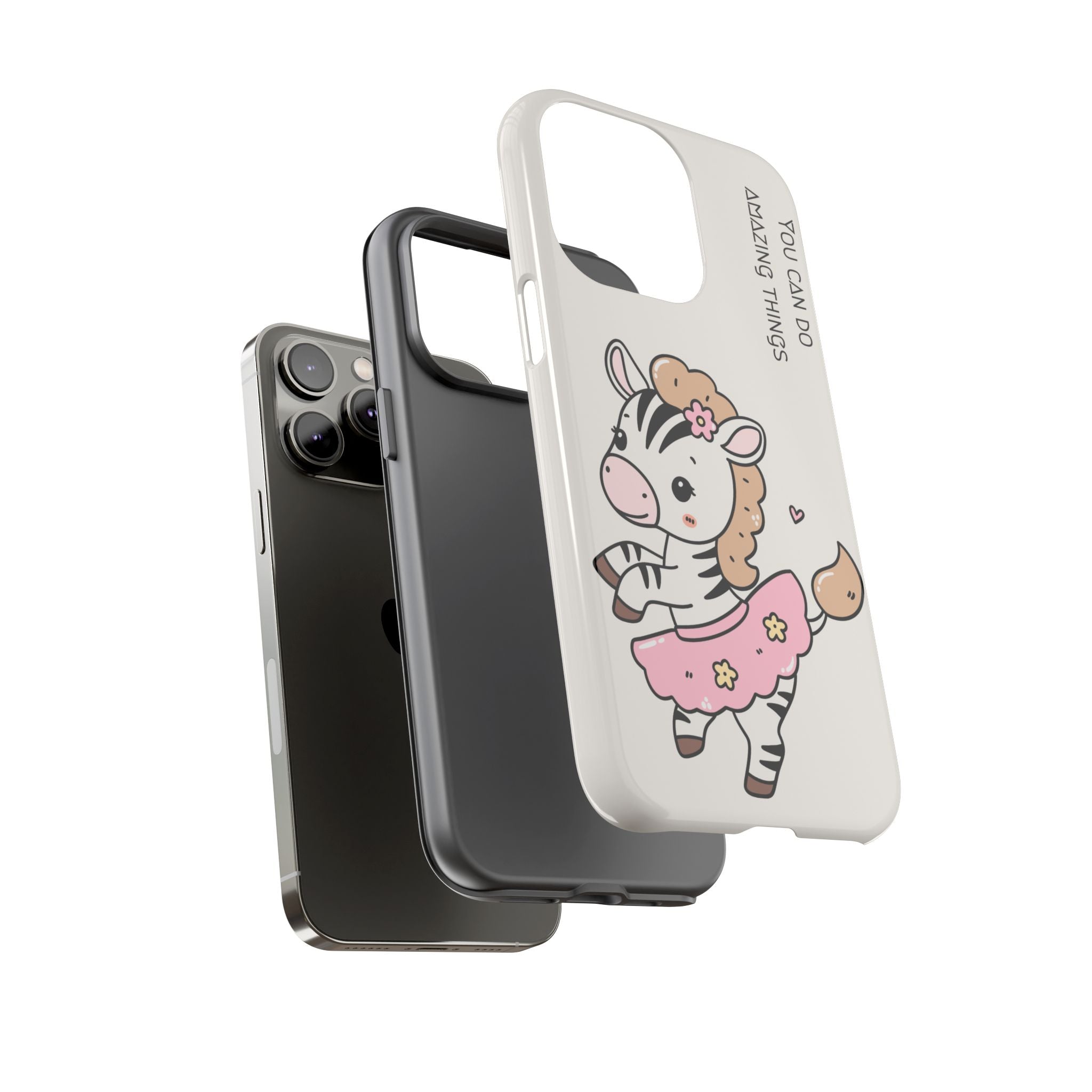 Ballerina tlf deksel zebra