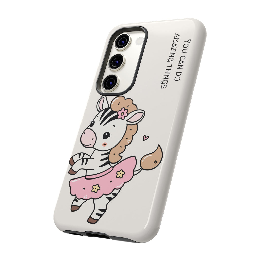 Ballerina tlf deksel zebra