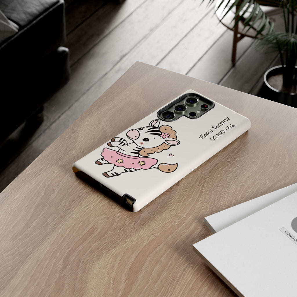 Ballerina tlf deksel zebra