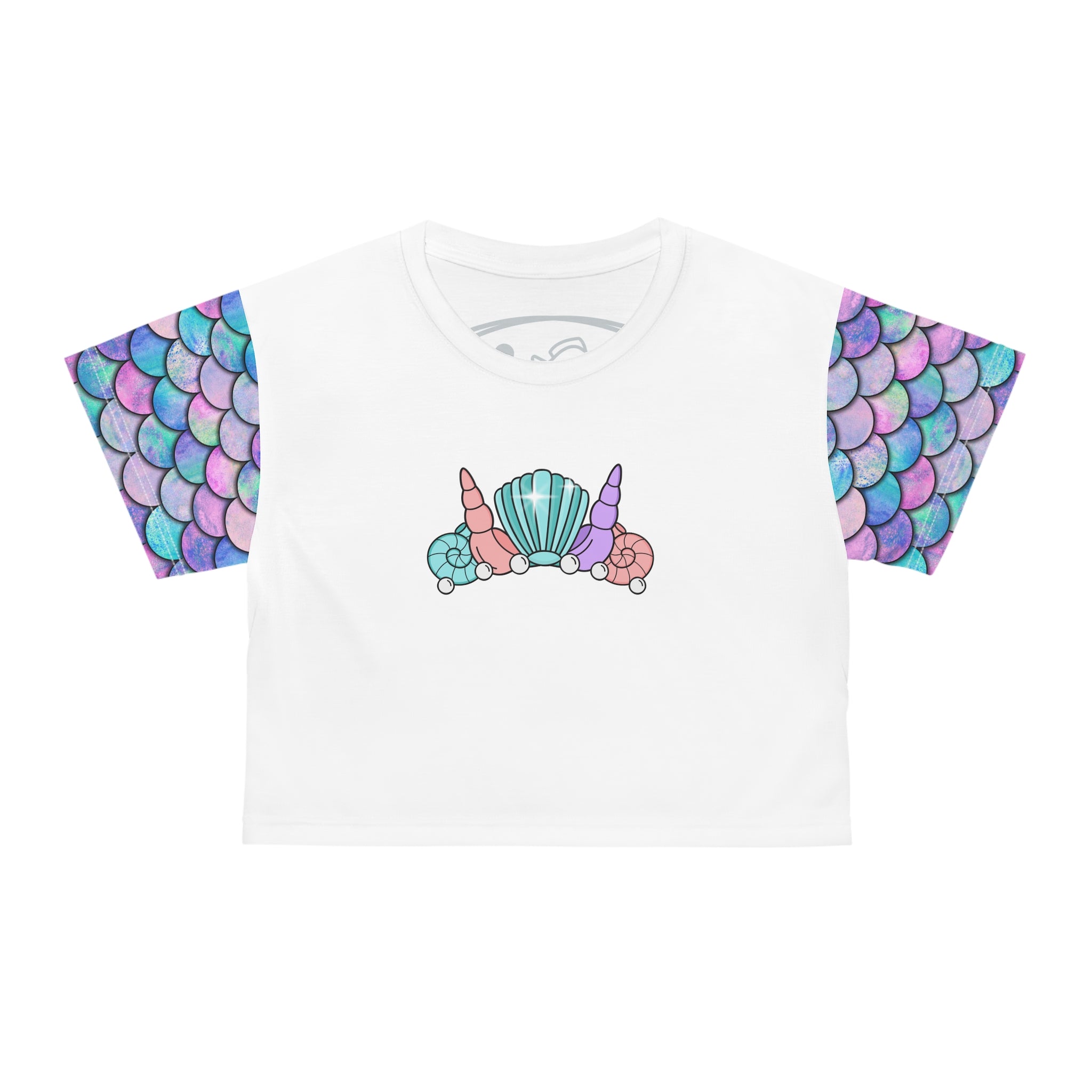 Summer mood mermaid crop top
