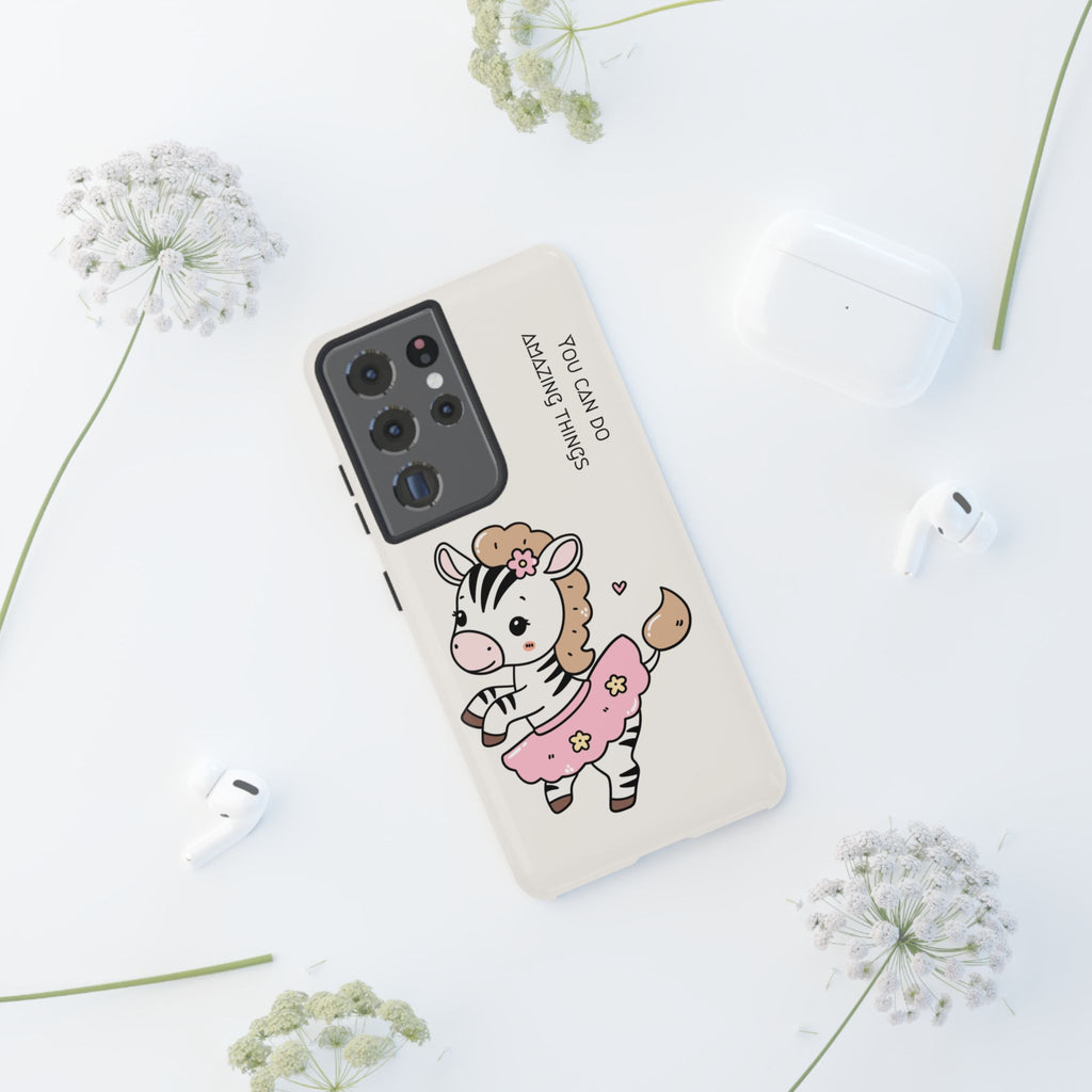 Ballerina tlf deksel zebra