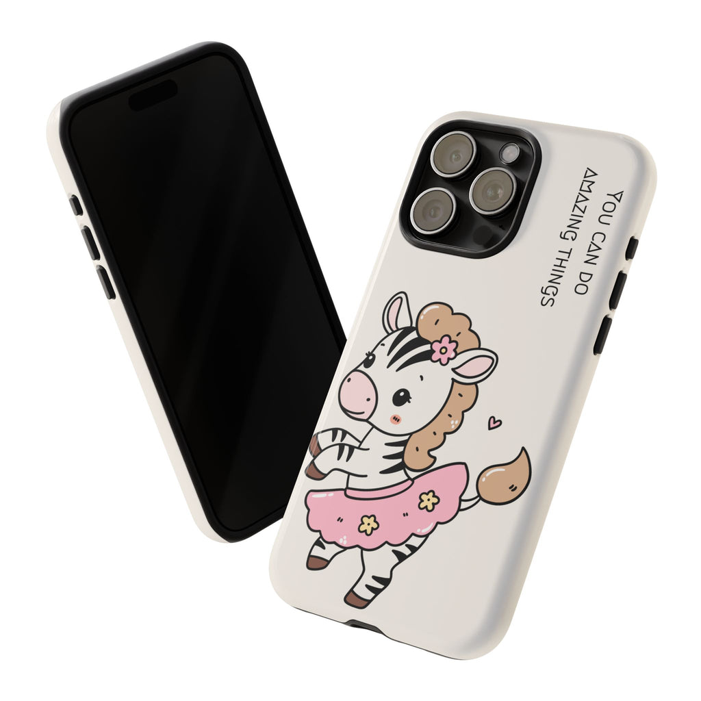 Ballerina tlf deksel zebra