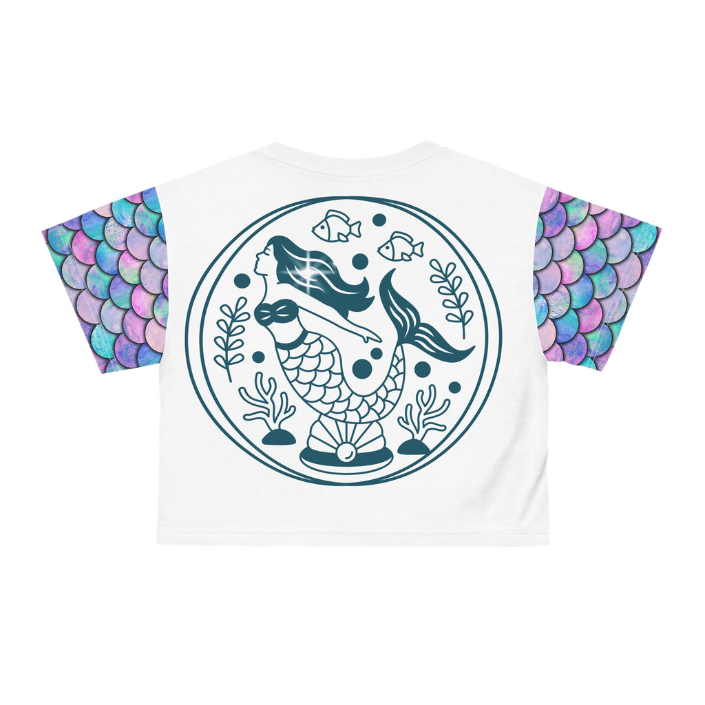 Summer mood mermaid crop top