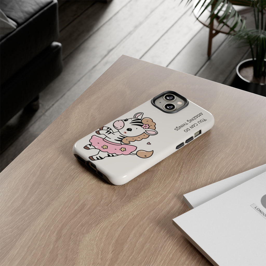 Ballerina tlf deksel zebra