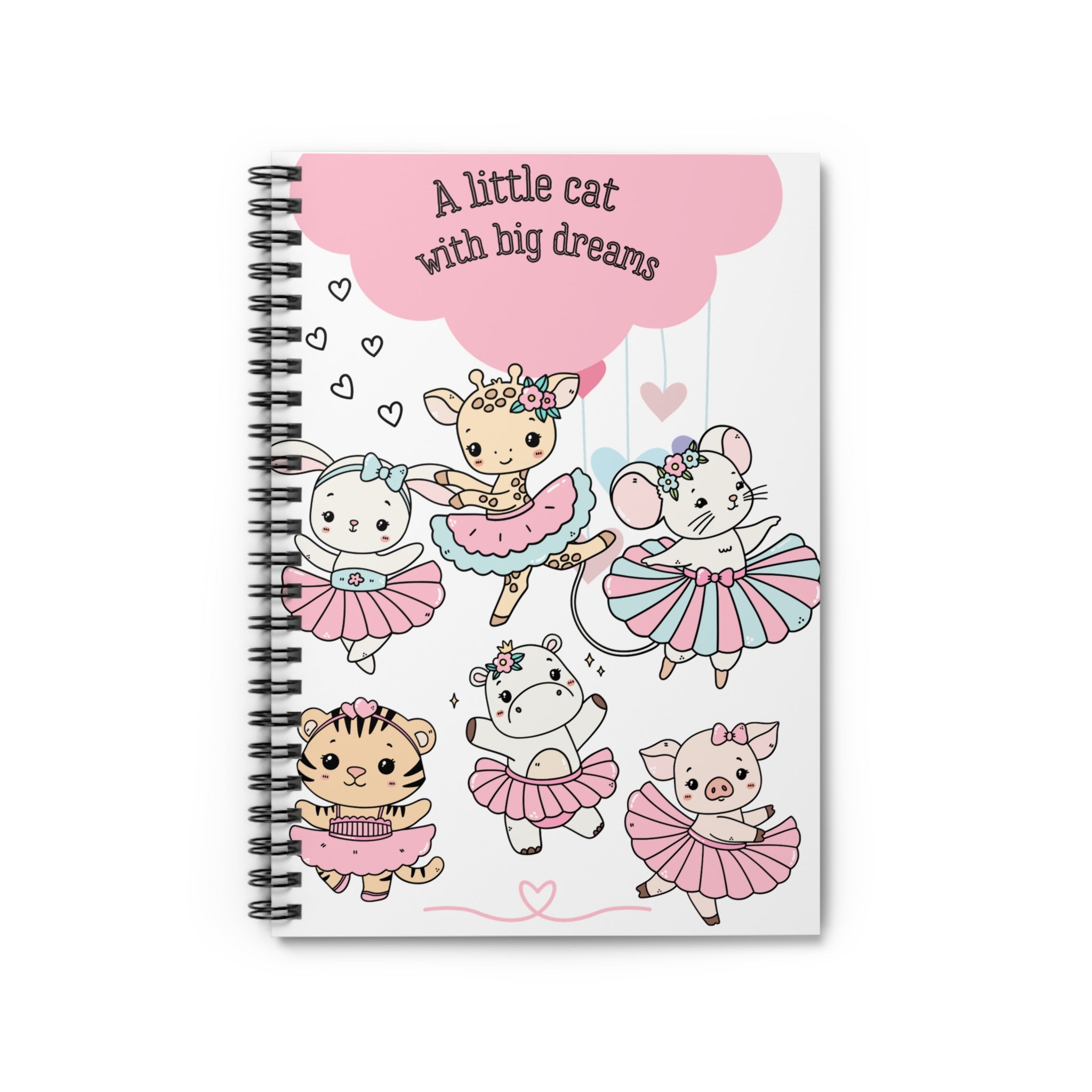 Søt ballerina Spiral notatbok