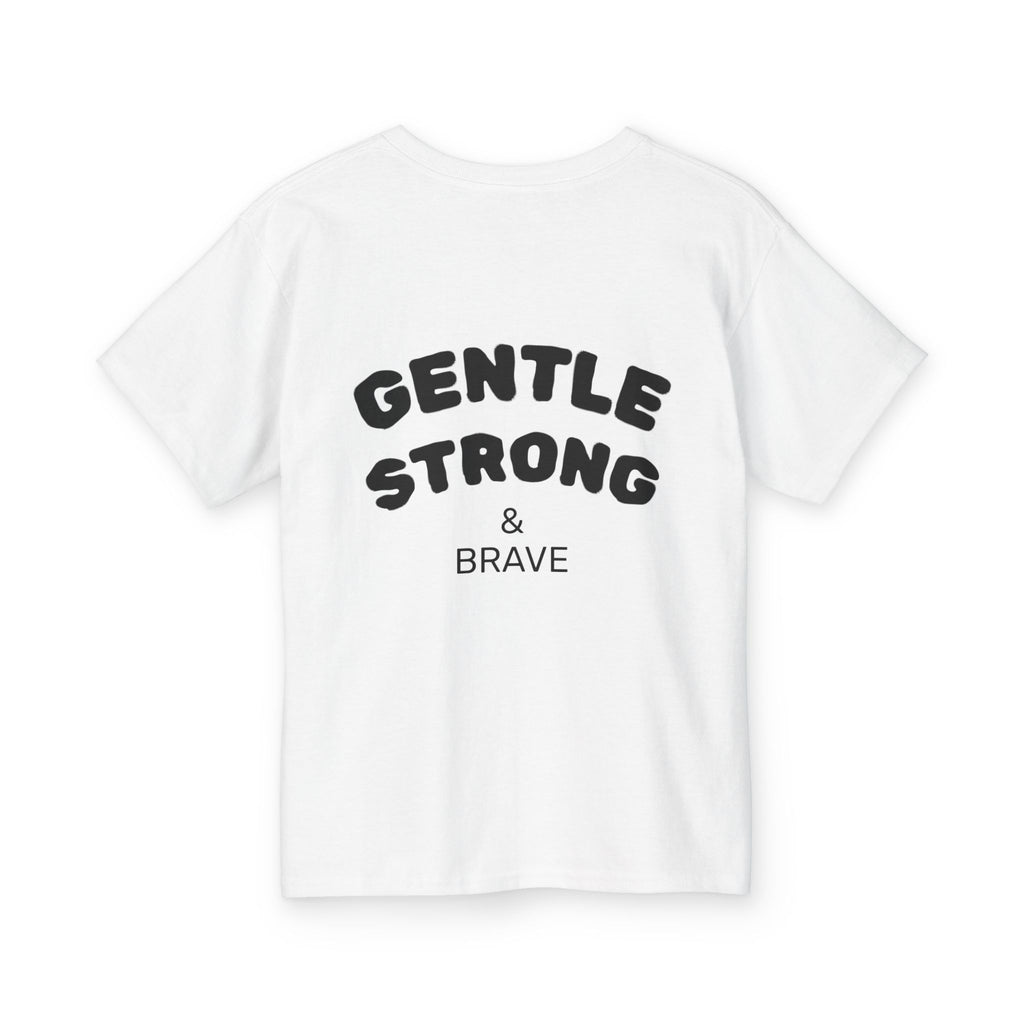 Ballerina t-skjorte til barn med skrift på ryggen.