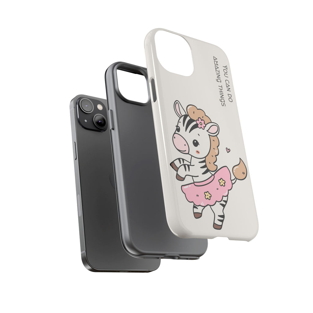 Ballerina tlf deksel zebra