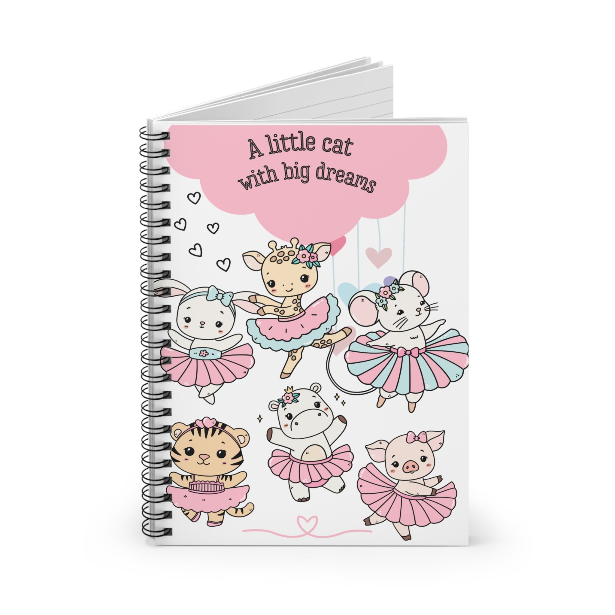 Søt ballerina Spiral notatbok