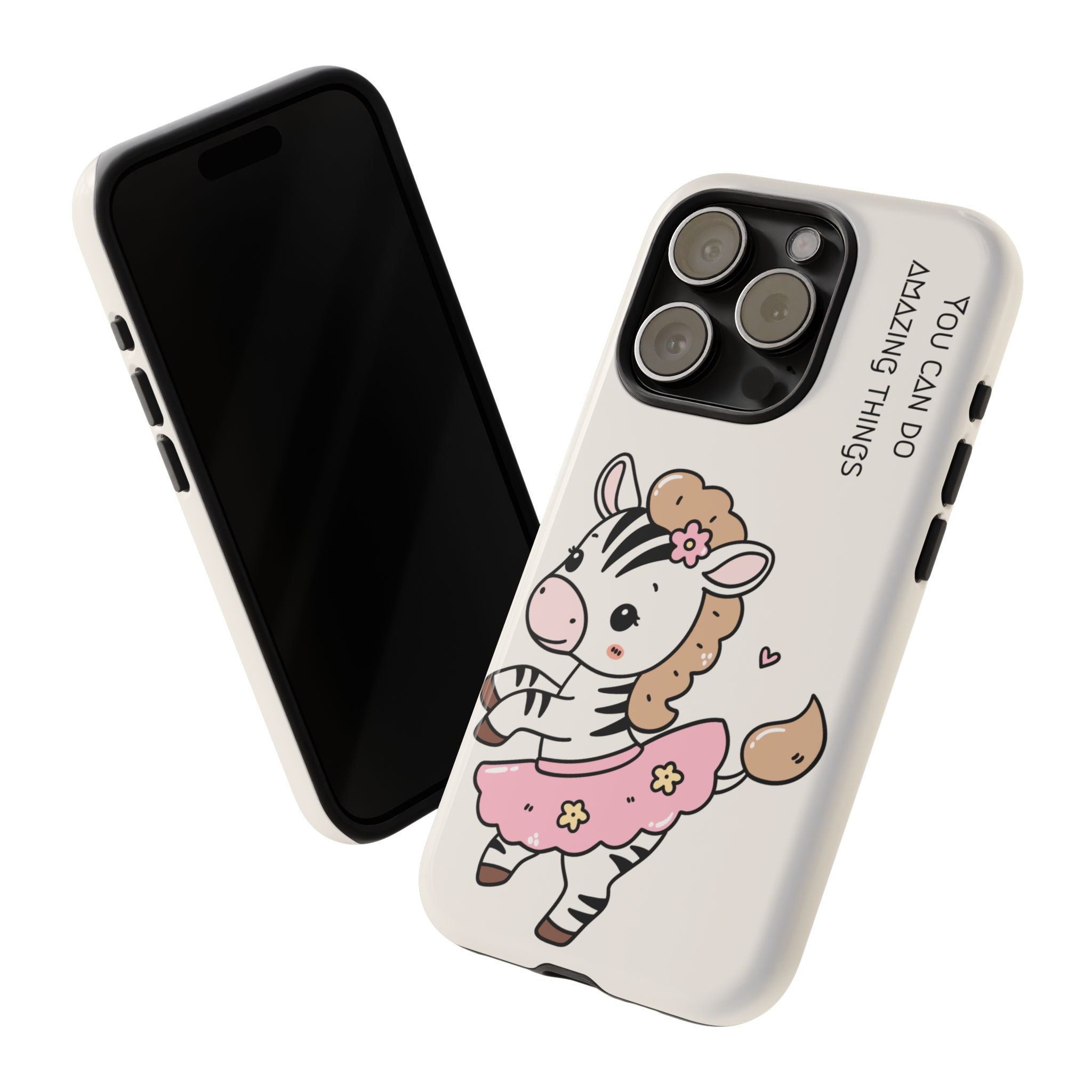 Ballerina tlf deksel zebra