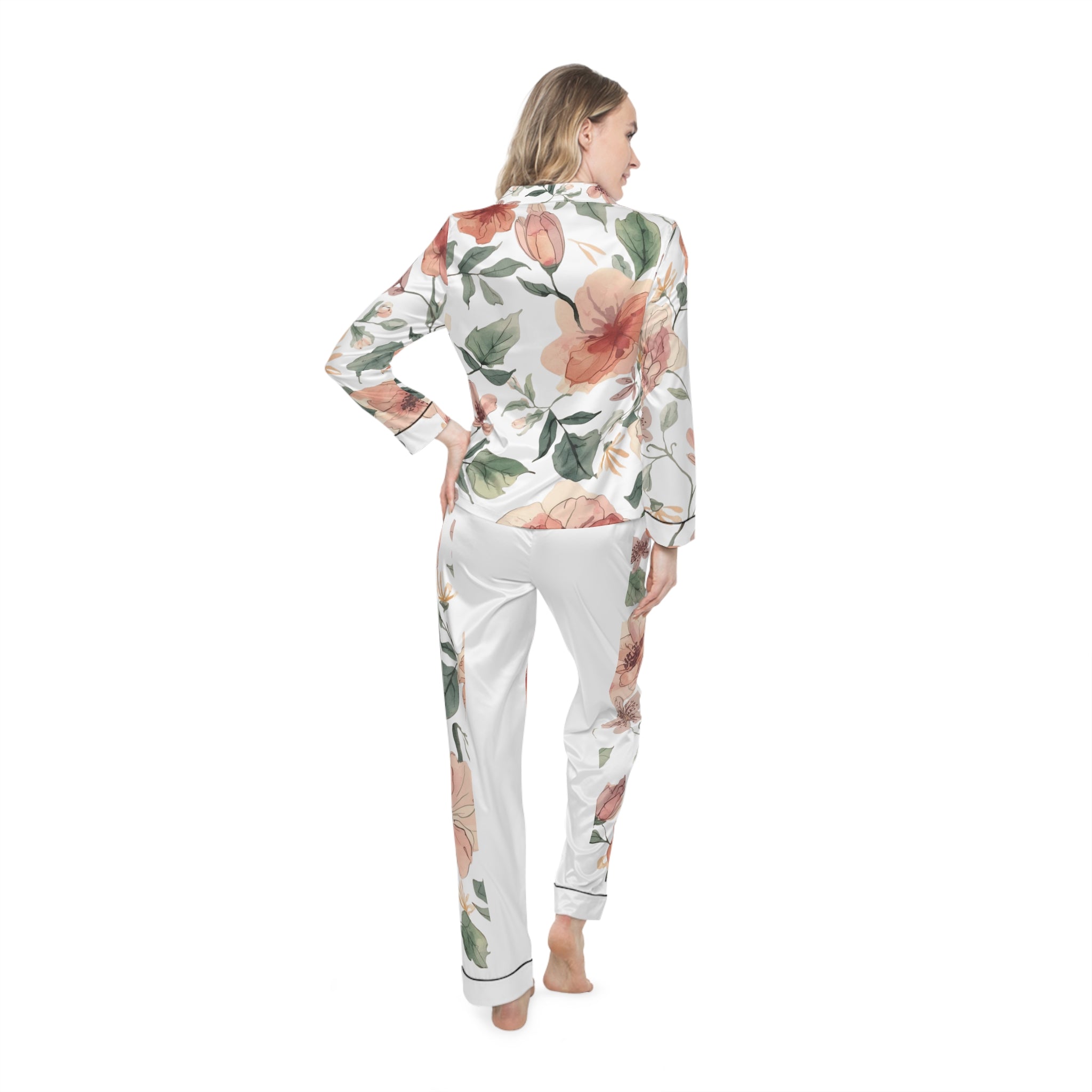 Blomster Pysjamas i Sateng