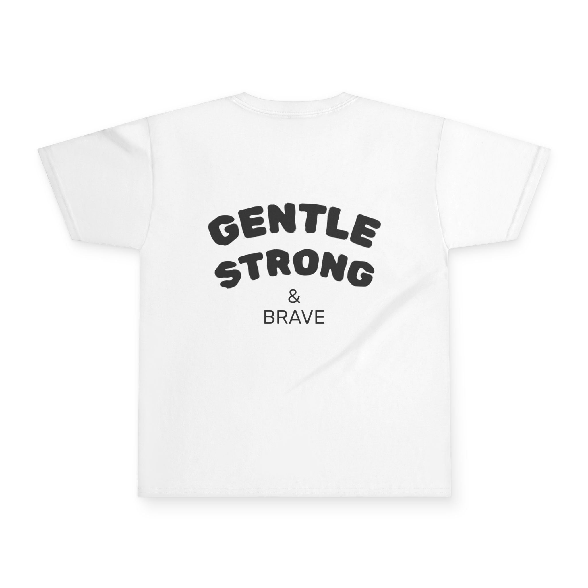 Ballerina t-skjorte til barn med skrift på ryggen.