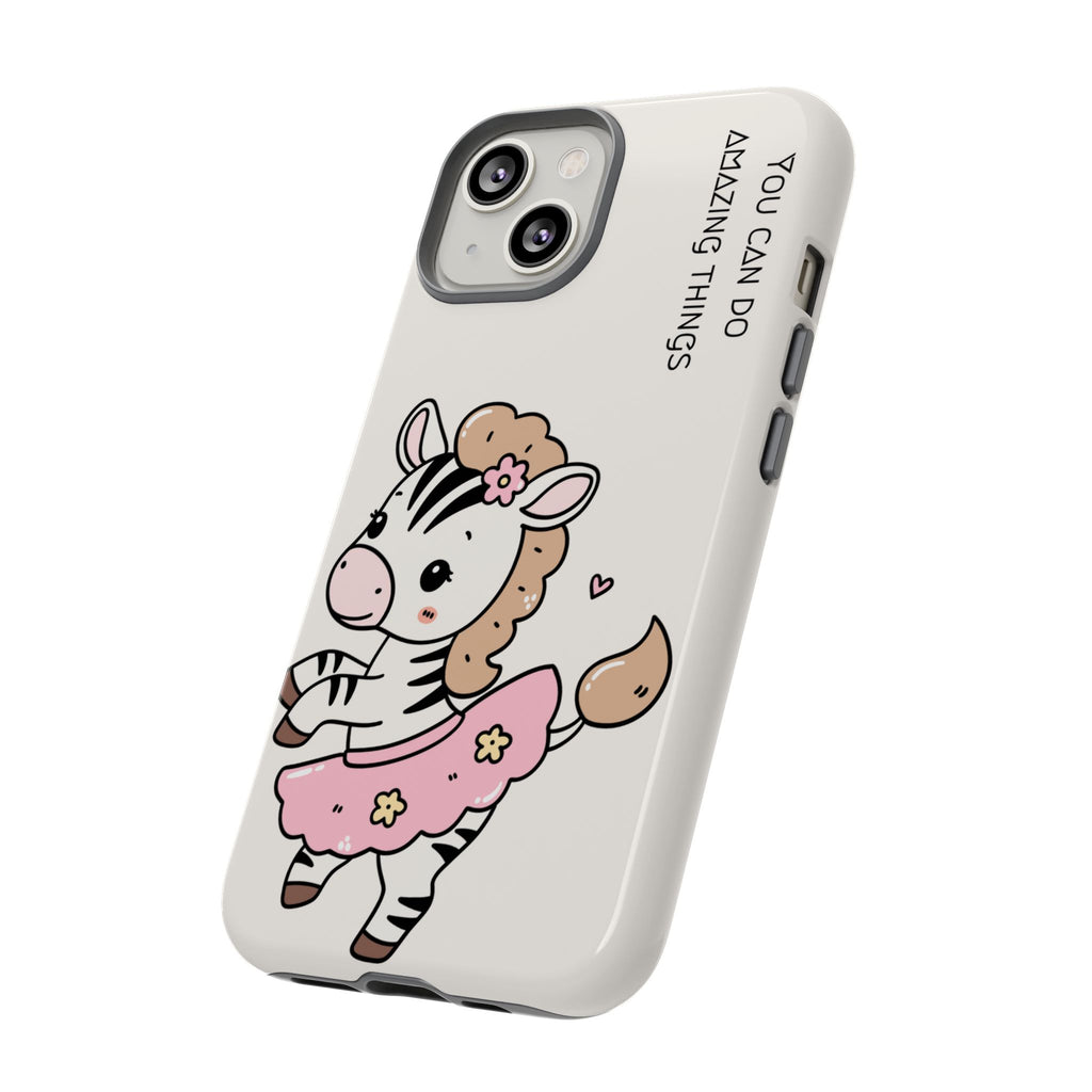 Ballerina tlf deksel zebra